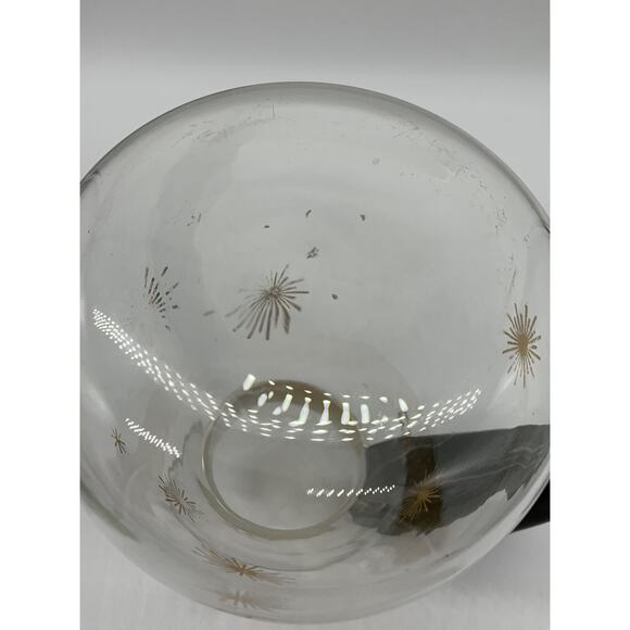 Vintage MCM Gold Starburst Pyrex Carafe 6 Cup No lid Read - Picture 4 of 7